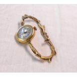 An early 20th Century imported 18ct. gold cased lady's wristwatch with Swiss sixteen jewel