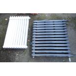 An aluminium hospital radiator - sold with a cast iron radiator