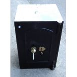 A late 19th/early 20th Century safe with two internal drawers - with key