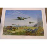 Frank Wooton: a mounted limited edition coloured print, entitled "Adlertag, 15 August 1940 (