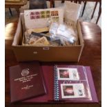 A collection of 20th Century mint and used GB and world stamps, loose, in stock sleeves and postal