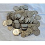 A collection of George V and VI Half Crowns, Florins, Shillings and Sixpences - various condition