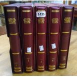 Five Stanley Gibbons Great Britain box sleeved stamp albums, one containing mint and used from