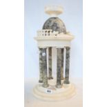 An alabaster and soapstone cupola - a/f