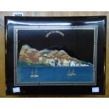 A Gibraltar decorative lacquered souvenir album containing a collection of early 20th Century tinted