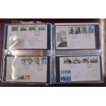 Two Royal Mail First Day Covers ring bound albums containing a large collection of 1970's and