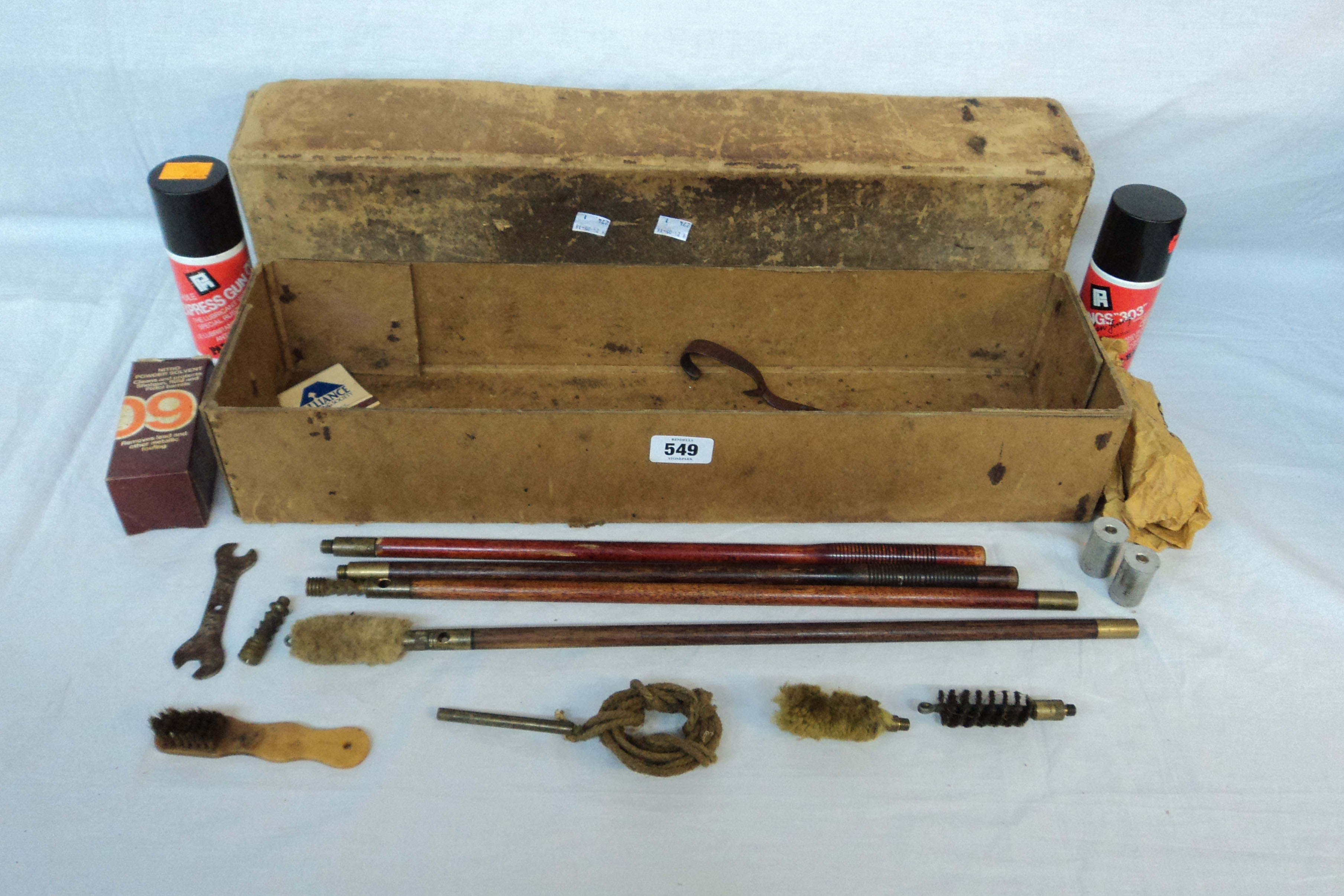 A twelve bore cleaning kit, snap caps, etc.