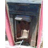 A 12" cast iron fire place - matching Lot 33