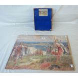 A 1930's boxed GWR jig-saw puzzle 'The Vikings landing at St. Ives'