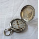 A First World War British Army pocket compass Mk VI by Terrasse W. Co and dated 1918