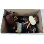 A box containing a clockwork donkey playing the cymbals - sold with other animal and birds