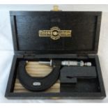 A boxed Moore & Wright micrometer