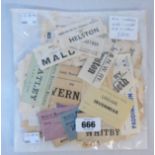 Over three hundred and seventy luggage labels from GER, LNER, British Rail, etc.
