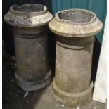 A pair of 2' 6" chimney pots