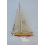 An advertising model yacht from the BT Global Challenge 1996-97