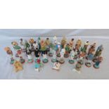 A collection of Indian painted terracotta figures