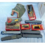 A quantity of assorted Tri-ang OO gauge trains, carriages, and trucks, R342 car transporter and four