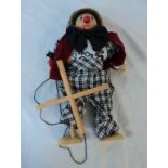 A clown marionette