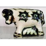 A 1960's Celtic Pottery, Newlyn bull ornament