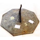 A small bronze sundial