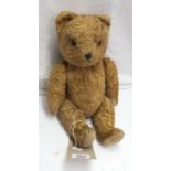 A 15" vintage golden plush Teddy bear