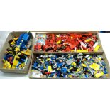 A quantity of vintage Lego Town and other pieces, some instructions