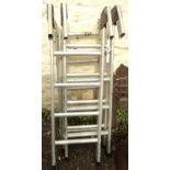 An adjustable ladder