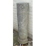 A 36 1/2" marble column - base a/f - diameter 9 1/4"