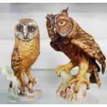 Two Goebel figures comprising a barn owl and a screech owl