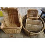 Five various baskets