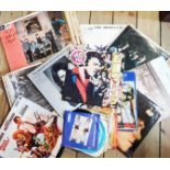 Various 1960's and 1970's pop and other LP's and 45rpm records including The Beatles Help, Bob Dylan