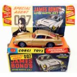 A vintage display boxed Corgi 261 James Bond Aston Martin DB5 with both baddies - no instructions or