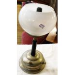 An early 20th Century Primus No. 1015 paraffin lamp with original milk glass shade