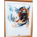 Neil Walker: a framed watercolour entitled "The Eagle"