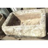 A 35" well cut granite trough