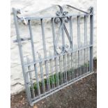 A pair of galvanized garden gates - to fit 8' 4"