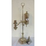A Victorian silver plated student's lamp by Bright & Co. (late) Argand & Co. Bruton St. - sold