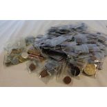 A collection of antique and later Great British and foreign coinage including 1829 Sixpence, 1834