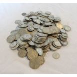 A large collection of antique and later silver coinage, mostly 1920-1946, comprising Threepences,