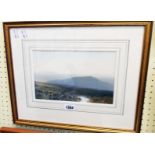 Frederick John Widgery: a gilt framed gouache, depicting a view of Sheep Tor, Dartmoor - signed with