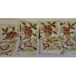 Eight Kashmiri embroidered cushion covers