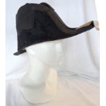 An Edwardian Royal Navy officer's fore and aft hat by Gieves Ltd.