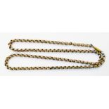 A marked 9c choker neck chain with plated clasp