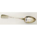 An early Victorian silver fiddle patter basting spoon - London