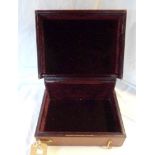 A mid Victorian red leather and velvet presentation case by Leuchars & Son, Piccadilly and Rue de la