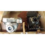 An early 1960's King Regulette camera - sold with a 1920's Ilex Apem folding camera
