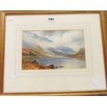 G. Trevor: a gilt framed watercolour depicting a lakeland view - signed