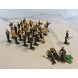 A quantity of 1960's Britains plastic Royal Marines bandsmen