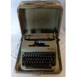 An Olympia portable typewriter