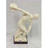 A resin statue of Discobolus of Myron, the discus thrower